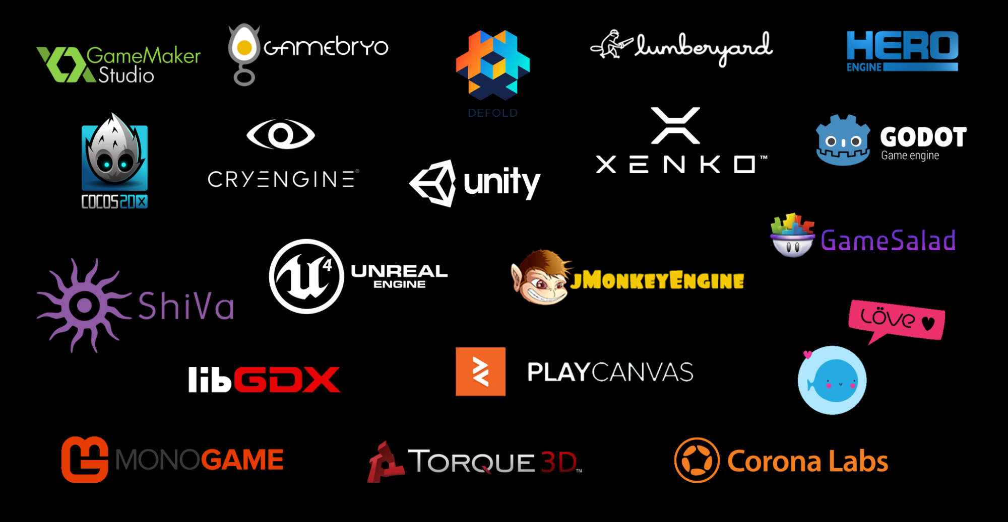 Game Engine logos